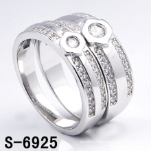 Fashion White 925 Silver Wedding Ring (S-6925. JPG)